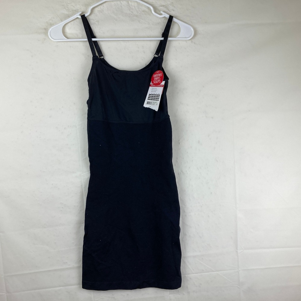 NWT Skinnygirl Shaping‎ Seamless Slip Tummy Toning Microfiber Black Size M